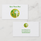 世界の救助、ここのあなたの名前 名刺 (正面/裏面)