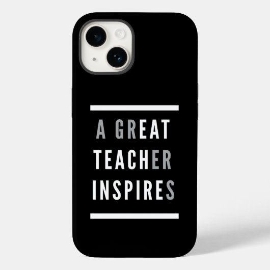 世界の教師の日 Eat Teach Inspire Case-Mate iPhoneケース (裏面)