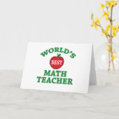 世界の数学最高の先生 カード (黄色い花)