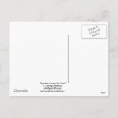 世界の文字デザインな郵便はがきのまわりのクリスマス シーズンポストカード (裏面)