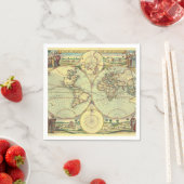 世界の新しい地図 – Atlas スタンダードカクテルナプキン (インサイチュ)