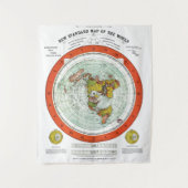 世界の新しい標準地図 タペストリー (正面)