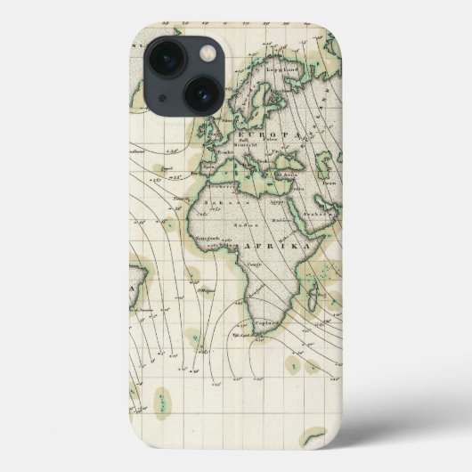 世界の方位角 Case-Mate iPhoneケース (裏面)
