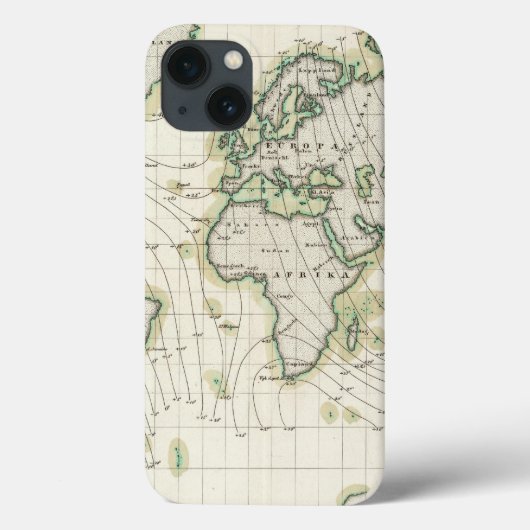 世界の方位角 Case-Mate iPhoneケース (裏面)
