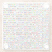 世界の旗 ガラスコースター (裏面)