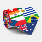 世界の旗 ネクタイ (ロール)