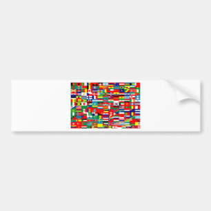 世界の旗 バンパーステッカー