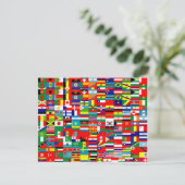 世界の旗 ポストカード (スタンド正面)