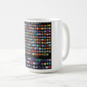 世界の旗 – 195カ国コレクション コーヒーマグカップ (正面右)