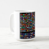 世界の旗 – 195カ国コレクション コーヒーマグカップ (正面左)