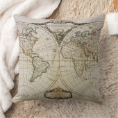 世界の旧式な地図 クッション (ブランケット)