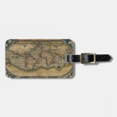 世界の旧式な地図 ラゲッジタグ (正面横)