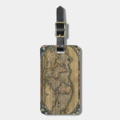 世界の旧式な地図 ラゲッジタグ (正面縦)