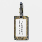 世界の旧式な地図 ラゲッジタグ (裏面縦)