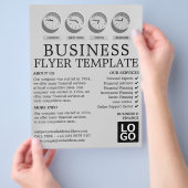 世界の時計、ビジネス、金融広告の チラシ (手)