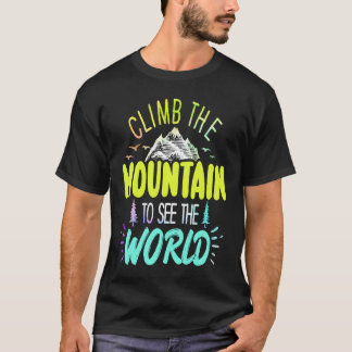世界の景色を見るために山を登れ メンズ レディース ビンテージ Tシャツ