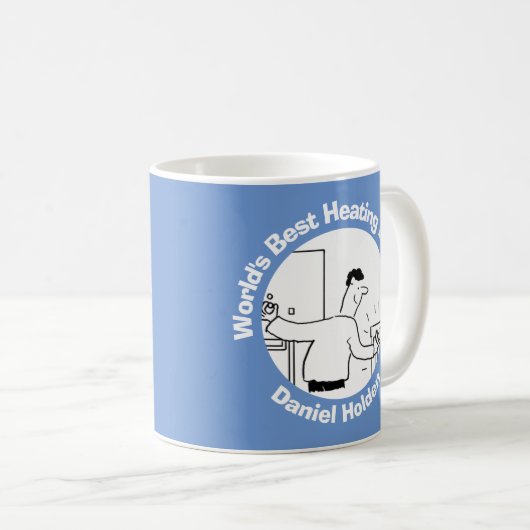 世界の暖房最高の技術者が個人設定へ コーヒーマグカップ (正面右)