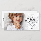 世界の書道のクリスマスに楽しカスタマイズみ シーズンカード (正面/裏面)