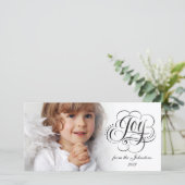 世界の書道のクリスマスに楽しカスタマイズみ シーズンカード (スタンド正面)