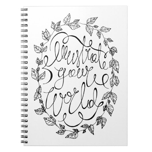 世界の書道を描く ノートブック (正面)