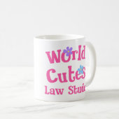 世界の最もかわいい法科の学生 コーヒーマグカップ (正面右)
