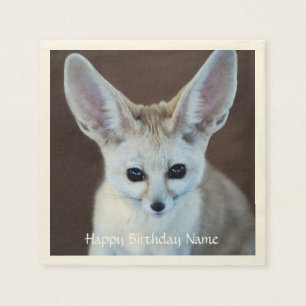 世界の最もかわいいFennecのキツネ スタンダードカクテルナプキン
