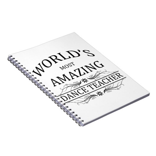 世界の最もすばらしいダンスの先生 ノートブック (右側)