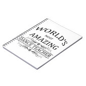 世界の最もすばらしいダンスの先生 ノートブック (左側)