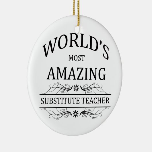 世界の最もすばらしい代用教員 セラミックオーナメント (右)