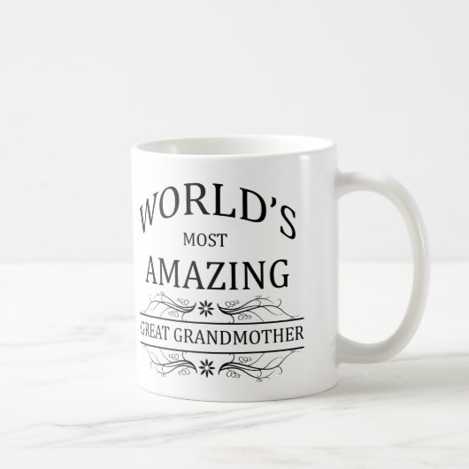 世界の最もすばらしい曾祖母 コーヒーマグカップ (右)