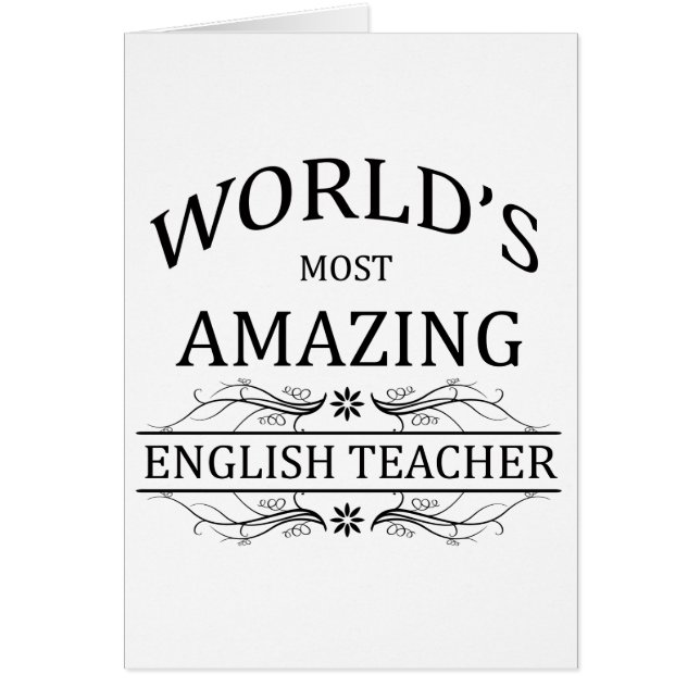 世界の最もすばらしい英語の先生 (正面)