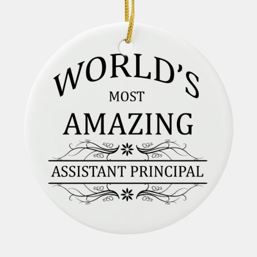世界の最もすばらしい補助校長 セラミックオーナメント (正面)