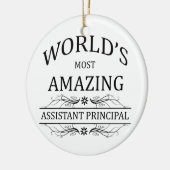 世界の最もすばらしい補助校長 セラミックオーナメント (左)