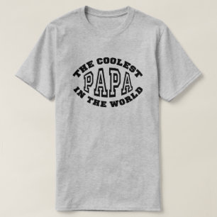 世界の最もクールなパパ Tシャツ