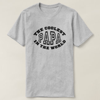 世界の最もクールなパパ Tシャツ