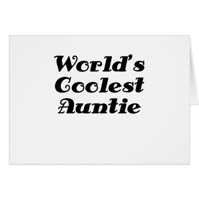 世界の最もクールな伯母さん (正面横)