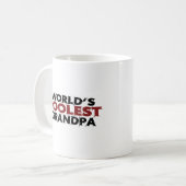 世界の最もクールな祖父 コーヒーマグカップ (正面左)