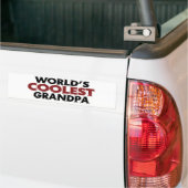 世界の最もクールな祖父 バンパーステッカー (トラック上)