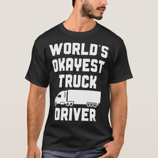 世界の最も古いトラック運転手トラックおもしろいヨガナマ Tシャツ (正面)