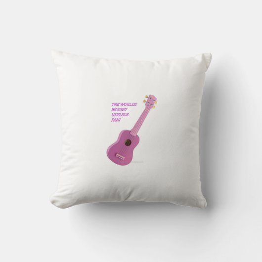 世界の最も大きいUkeleleファンCusion クッション (正面)