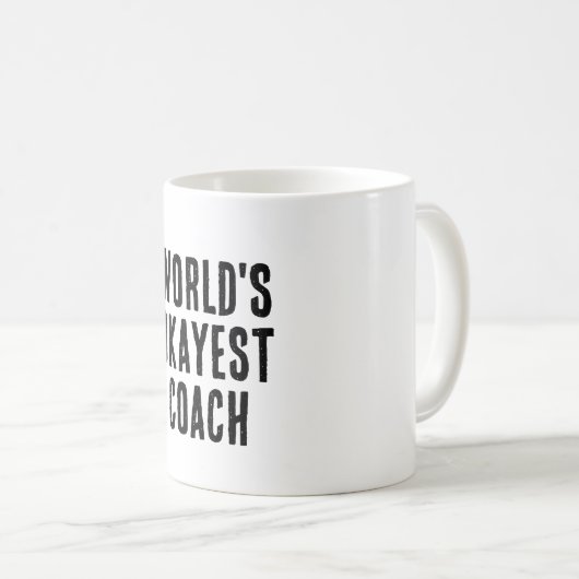 世界の最も大きなコーチおもしろい コーヒーマグカップ (正面右)