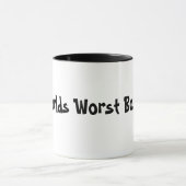 世界の最も悪いボスのマグ マグカップ (中央)