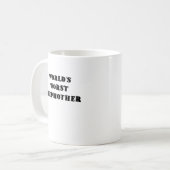 世界の最も悪い義母 コーヒーマグカップ (正面左)