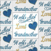 世界の最も愛された祖母 ファブリック (タイル)