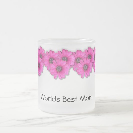 世界の最も最高のなお母さんのマグ フロストグラスマグカップ (中央)