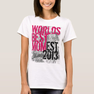 世界の最も最高のなお母さんの落書きのTシャツ Tシャツ