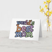 世界の最も最高のなお母さんのTシャツ及びギフト カード (黄色い花)