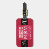 "世界の最も最高のなお母さん"の荷物のラベル ラゲッジタグ (正面縦)