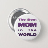世界の最も最高のなお母さん 缶バッジ (正面&裏面)