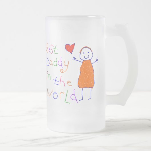 世界の最も最高のなお父さん フロストグラスビールジョッキ (右)